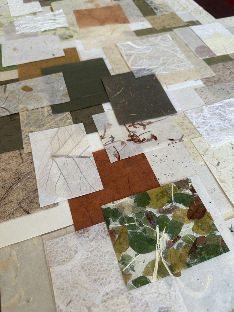 Kozo Studio - Mulberry Paper Scrap Pack Garden Grove Edition (100 Unique Pieces) | Premium Decorative Paper for Scrapbooking, Card Making, Collage, Mixed Media Crafts, and DIY Projects - Image 3