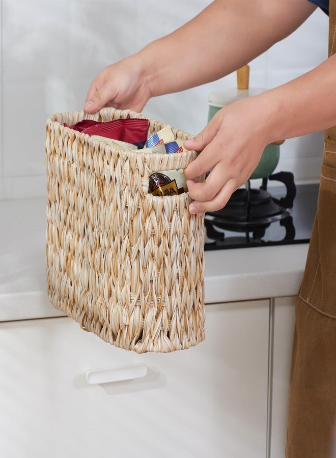 ROSOS Toilet Paper Storage,Toilet Paper Basket for Bathroom Storage 6 Rolls, Waterproof Toilet Paper Organizer for Storage, Freestanding Toilet Paper Storage Basket, Beige - Image 5