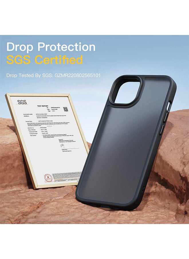 Rock Pow iPhone 14 Case 6.1 inch Anti-Yellowing , Hard Anti-Explosion Back, Ultra Thin Crystal Case Anti-Drop Shockproof Protection and Anti-Scratch Compatible with iPhone 14 Clear Black Cover  - Image 3