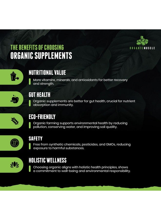 Organic Muscle USDA Organic Pre-Workout Powder, Strawberry Mango | Clean Energy Without Jitters | Natural Performance Boost | No Artificial Sweeteners | 20 Superfoods | Low Caffeine, 20 Servings - Image 1