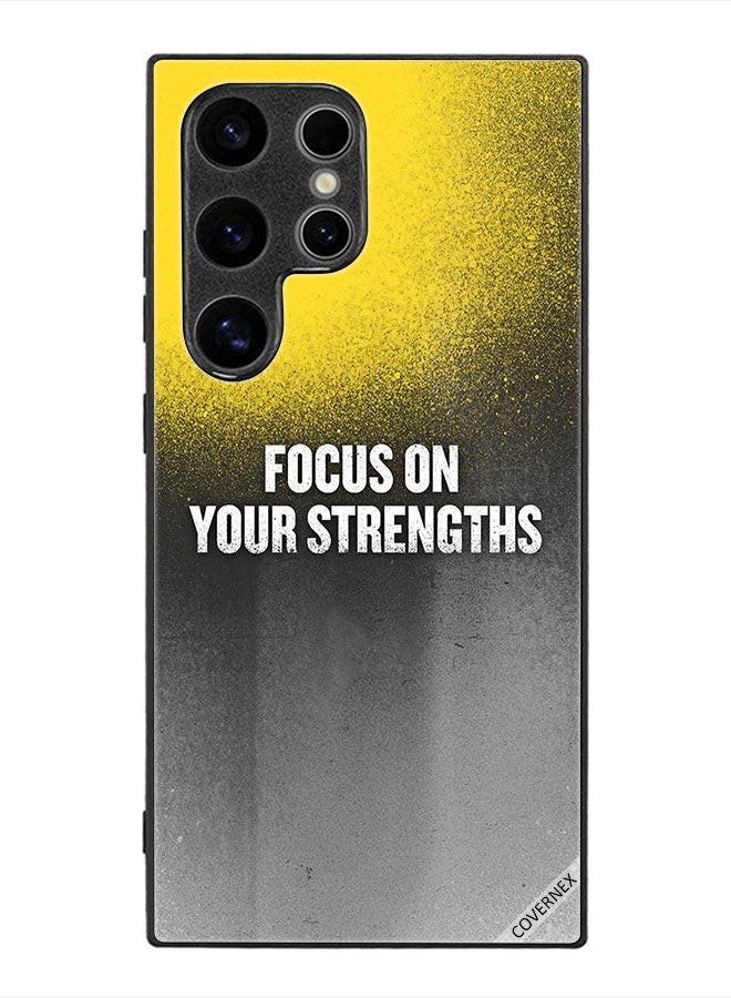 Covernex Protective Case Cover For Samsung Galaxy S24 Ultra Focus On Your Strengths - Image 1