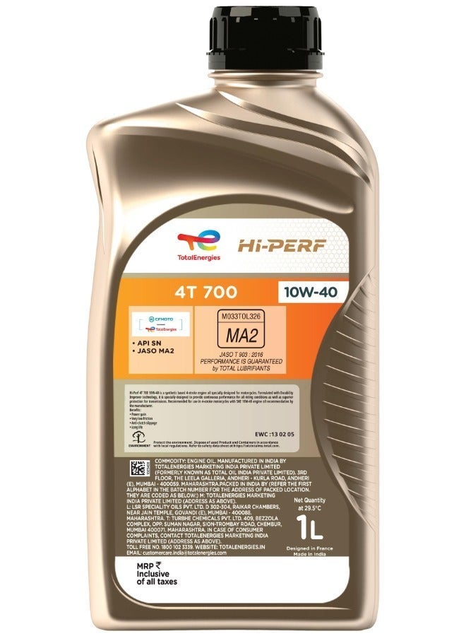 TotalEnergies HI-PERF 4T 700 10W40 - Image 3