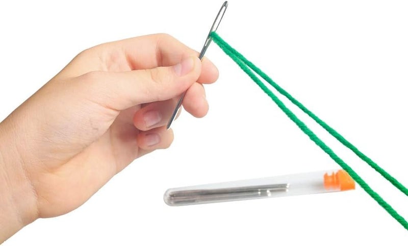 HEKISN Large-Eye Blunt Needles, Stainless Steel Yarn Knitting Needles, Sewing Needles, Crafting Knitting Weaving Stringing Needles,Perfect for Finishing Off Crochet Projects (9 Pieces) - Image 3