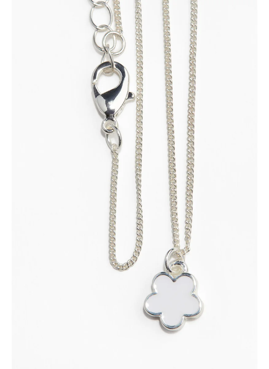 اتش اند ام Flower-Pendant Necklace