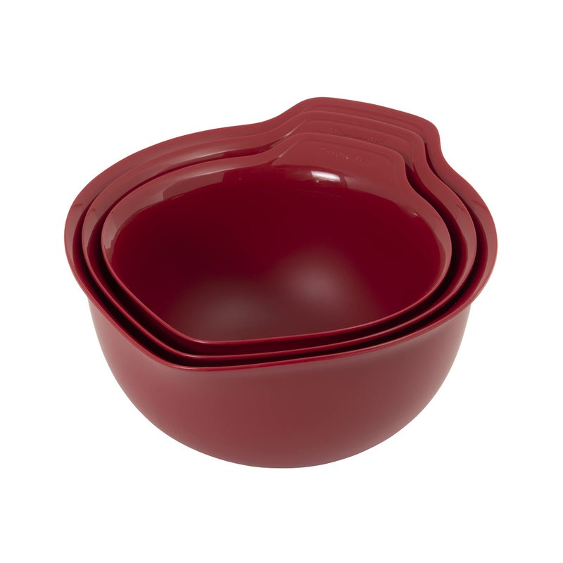 KitchenAid Universal Mixing Bowls, Set Of 3, Empire Red - Image 2