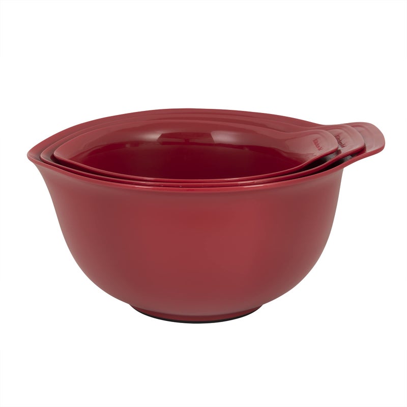 KitchenAid Universal Mixing Bowls, Set Of 3, Empire Red - Image 1