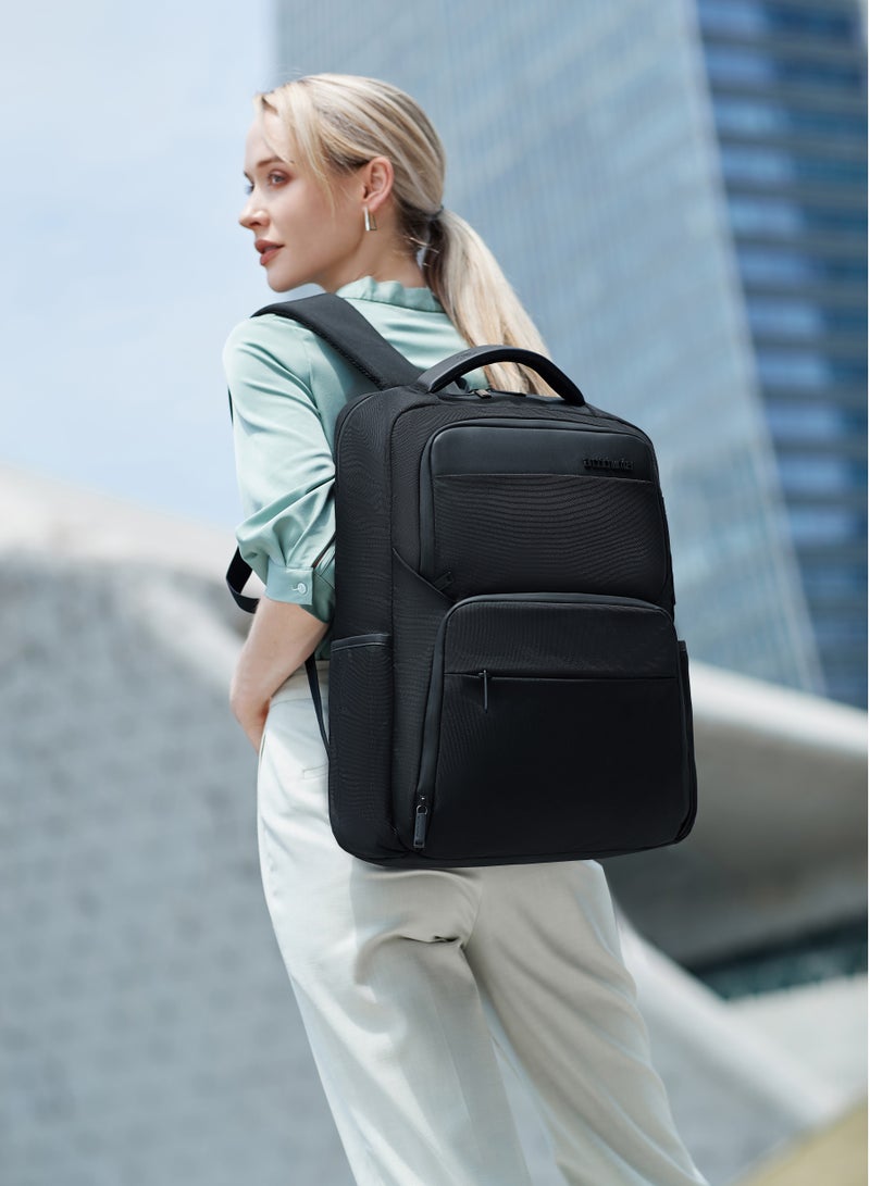 ARCTIC HUNTER Durable Casual Daypack Water Resistant 23 L Computer Bag with Luggage Carry Strap Built in USB port and Anti-Theft pockets for Men and Women B00113C Black - Image 4