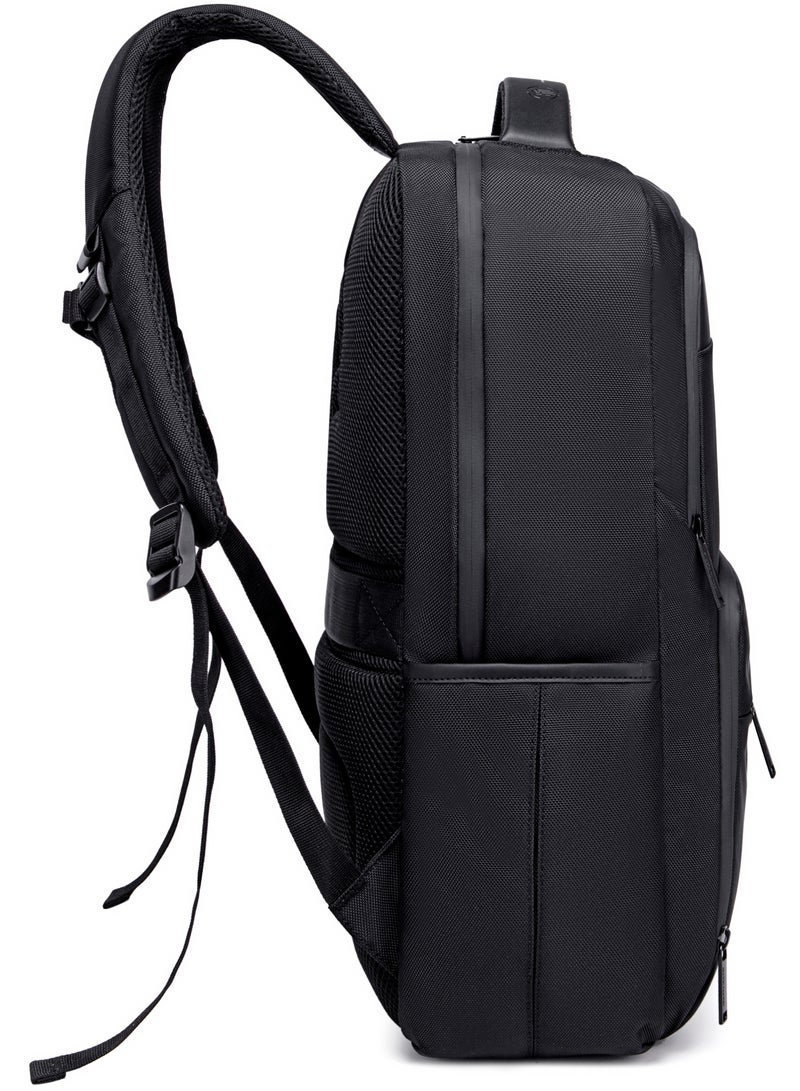 ARCTIC HUNTER Durable Casual Daypack Water Resistant 23 L Computer Bag with Luggage Carry Strap Built in USB port and Anti-Theft pockets for Men and Women B00113C Black - Image 5