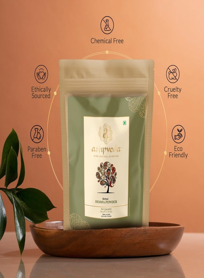 Ashpveda مسحوق صبغة الشعر بالحناء الطبيعية من أشفيدا، خالٍ من الأمونيا وPPD، لون شعر يدوم طويلاً لتغطية الشيب، وفروة رأس أقوى، ولون شعر أكثر نعومة ولمعاناً للنساء والرجال (حناء، 50 جم) - Image 5