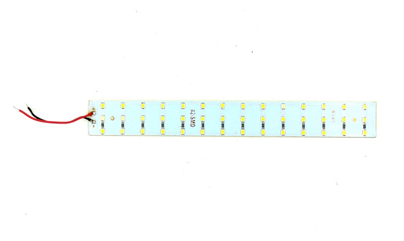 INVENTO 10Pcs 12V 15W 2835 LED Strip White Color 42 SMD LED Plate 200x25x2.5mm High Power Ultra Bright(alloy_steel) - Image 2