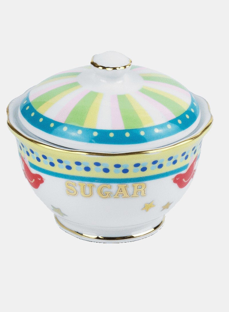 Baci milano Mamma Mia Porcelain Sugar Bowl – 10.5x9.5 cm - Image 1