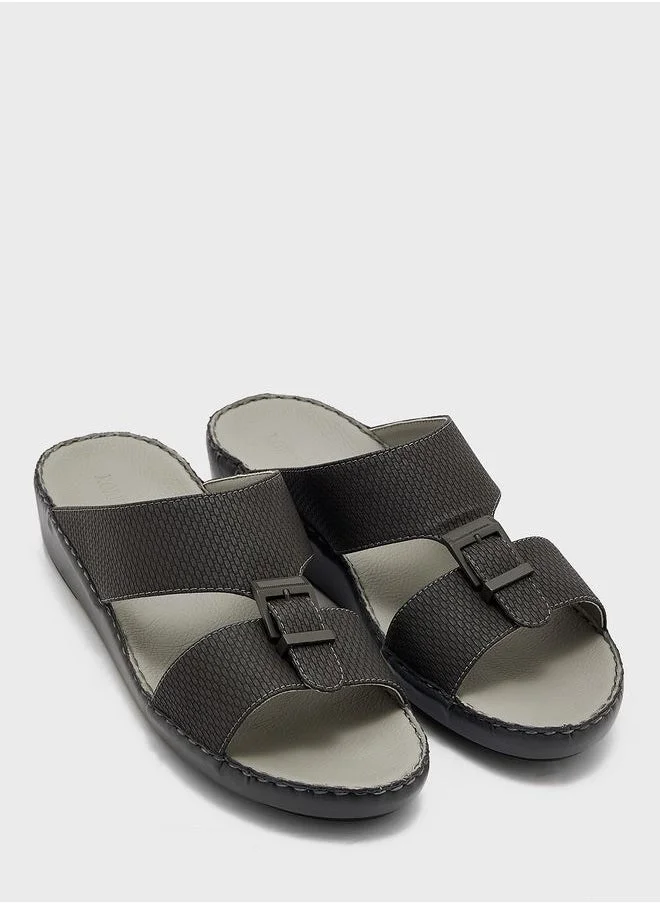 Robert Wood Buckle Detail Traditional Arabic Sandals