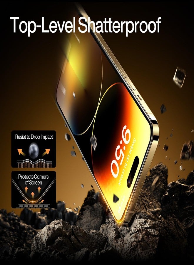 SMARTDEVIL 3-Pack Screen Protector for iPhone 14 with 3-Pack Camera Lens Protector, Clear 9H Tempered Glass Film, Super Fast Installation (Dust-Free & Bubble-Free), Alignment Tool - Image 2