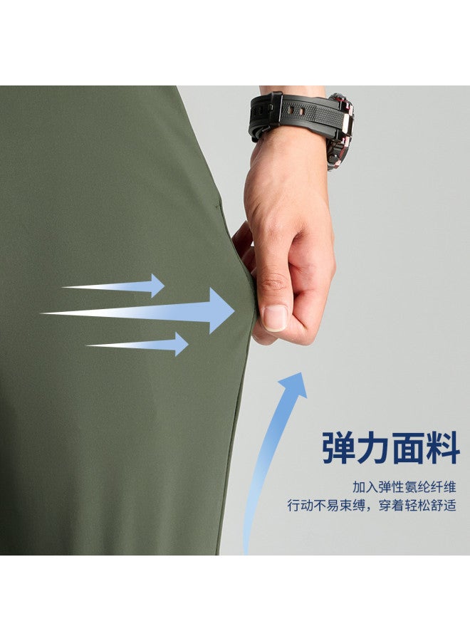 FOLUNSI new Fall Men's Casual Pants - Solid Color Versatile Straight-leg Trousers - Image 4
