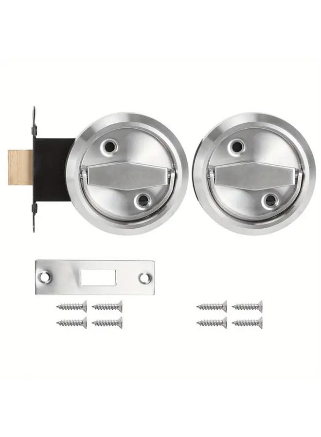 Double Sided Stainless Steel Mortise Lock With Keyed Deadbolt And Ring Handle - Image 2