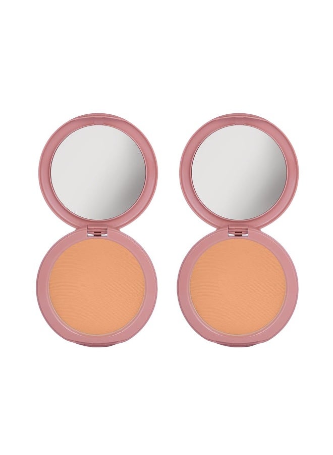 دازلير بودرة دازلر كلاسيك المضغوطة، 9 غرام - (عبوة من قطعتين)، 8010 داسكي آر 1، لمسة نهائية مخملية طبيعية، تحكم في الزيوت، تركيبة ماصة للدهون، مظهر طبيعي بدون مكياج، غنية بالمرطبات - Image 1