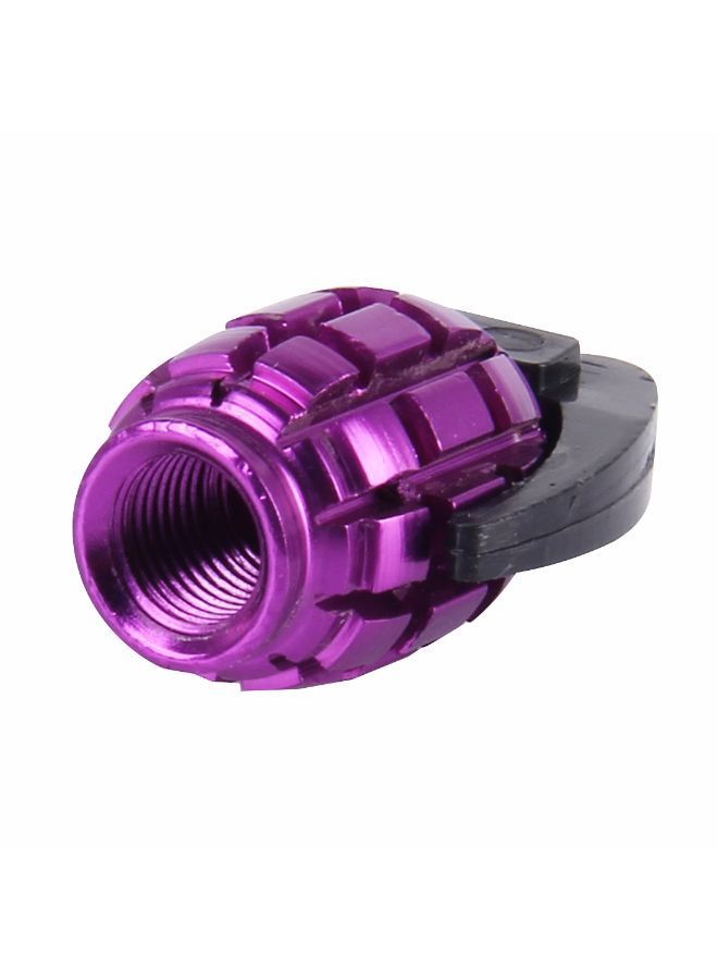 NIBEMINENT 4-Piece Grenade Shaped Car Tire Valve Cap  - Image 2