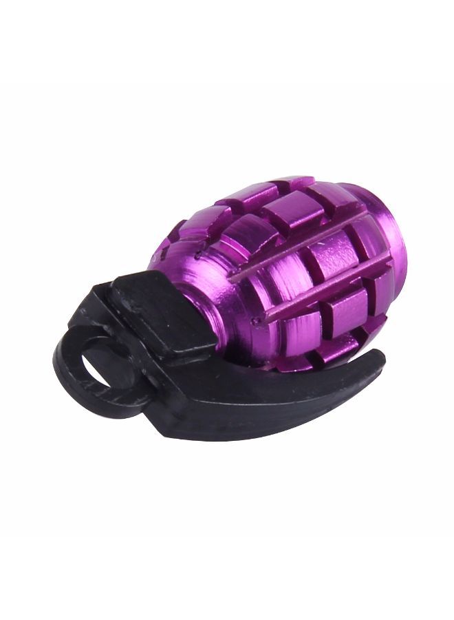 NIBEMINENT 4-Piece Grenade Shaped Car Tire Valve Cap  - Image 3