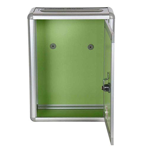KRETIX Plastic Suggestion Box | Charity Collection Box Office | Donation Box Secure Box with Top Slot and Lock with Keys | Wall Mount with pre drilled Holes | Key Drop Box for Home Office - Image 3