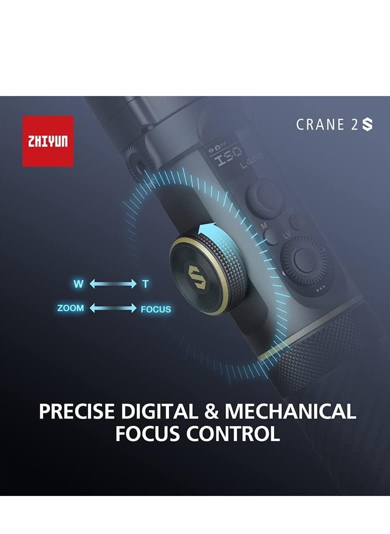 زيون - Zhiyun Crane 2S 3-Axis Handheld Gimbal Stabilizer for DSLR Cameras - Image 1