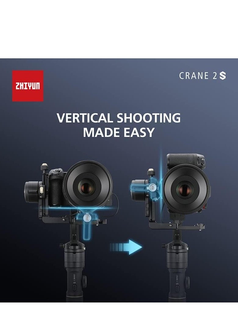 زيون - Zhiyun Crane 2S 3-Axis Handheld Gimbal Stabilizer for DSLR Cameras - Image 1