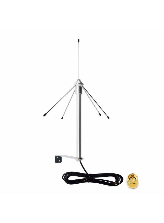 HYS 433Mhz 3dbi Omni Antenna 50 Ohm GSM Aerial W/3M(9.8ft) RG58 Coaxial Cable SMA Male Plug and Mounting Bracket - Image 1
