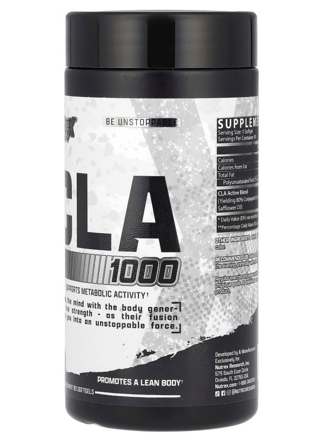 Nutrex Research CLA 1000 1000 mg 90 Softgels - Image 2