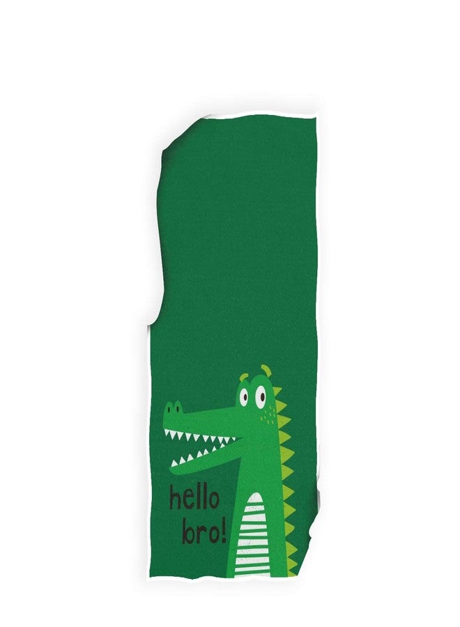 Vikko Cute Funny Alligator Crocodile Hello Bro Towels Hand Washcloths Polyester Fingertip Towel with Single-Sided Printing for Home Hotel Bathroom Decoration - 30x15 Inch - Image 4