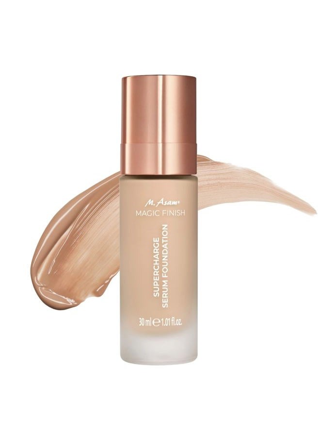 M.Asam Magic Finish Supercharge Serum Foundation Creamy Nude (30 ml) - Moisturising Foundation & Firming Face Serum in One, Anti-Ageing Makeup with Optimal Coverage & Hyaluronic - Image 1