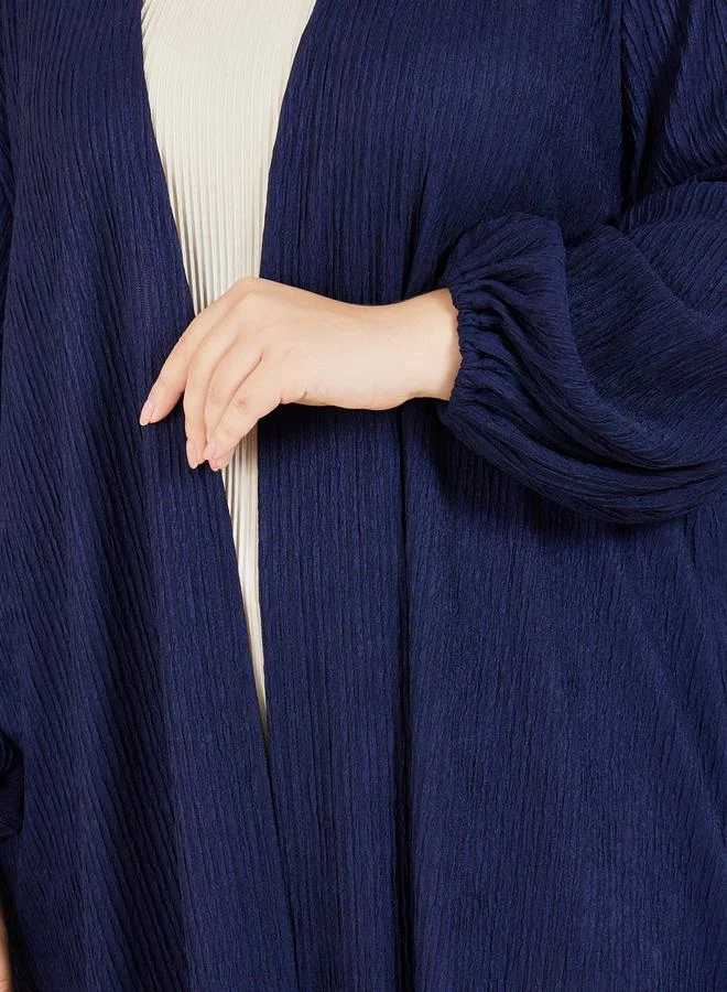 Styli Styli Plus Textured Regular Fit Midi Kimono