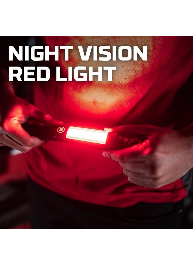 NEBO NEBO Big Larry 3 Work Light | 600 Lumens, 7 Light Modes, Magnetic COB Task Lamp & LED Flashlight, Steel Pocket Clip, Hands-Free Use, Water Resistant, Includes 3x AA Alkaline Batteries  - Image 4