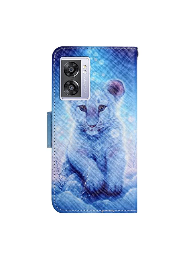 S-TOP Case For OPPO A57 2022 Colored Drawing Pattern Leather Phone Case - Image 3