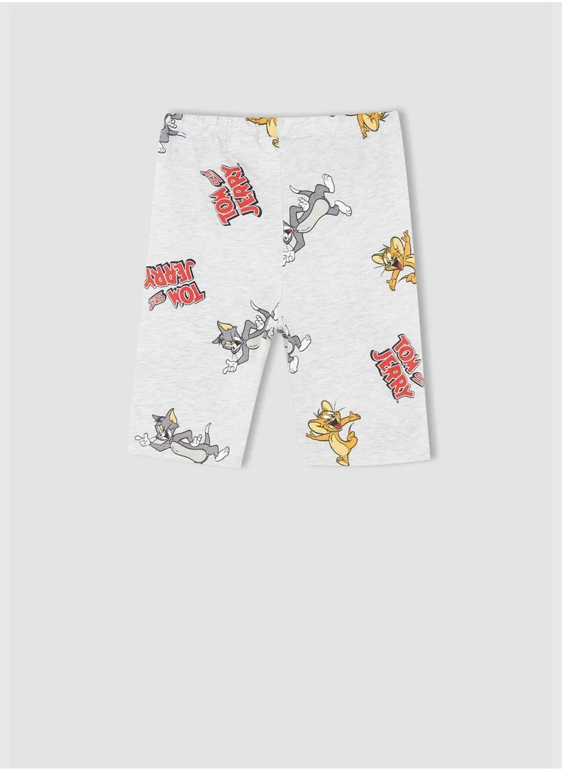 DeFacto Short Sleeve Tom & Jerry Print Pyjama Set