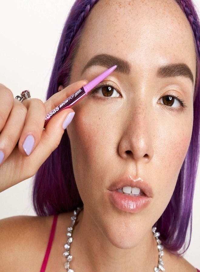 Kosas Brow Pop Nano Ultra-Fine Detailing & Feathering Eyebrow Pencil, Dark Brown - Rich Dark Brown 0.03g - Image 5