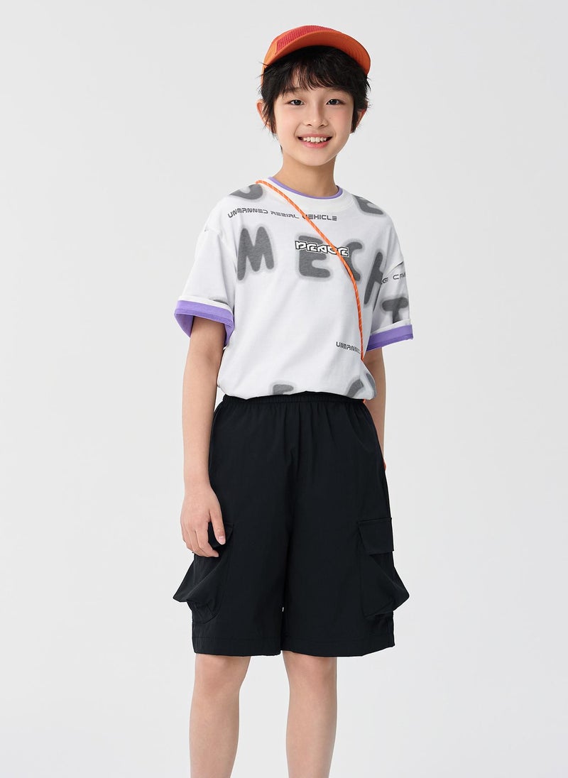 Balabala Kids Boy Knit short sleeve suit  - Image 3