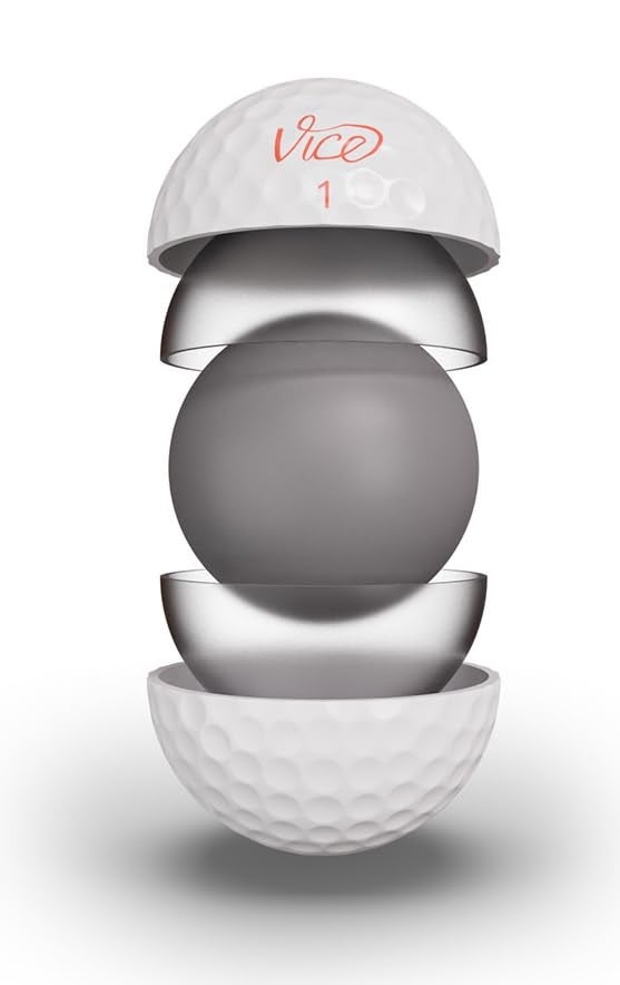 VICE Pro Soft Golf Balls (Prior Model), Living Coral - Image 2