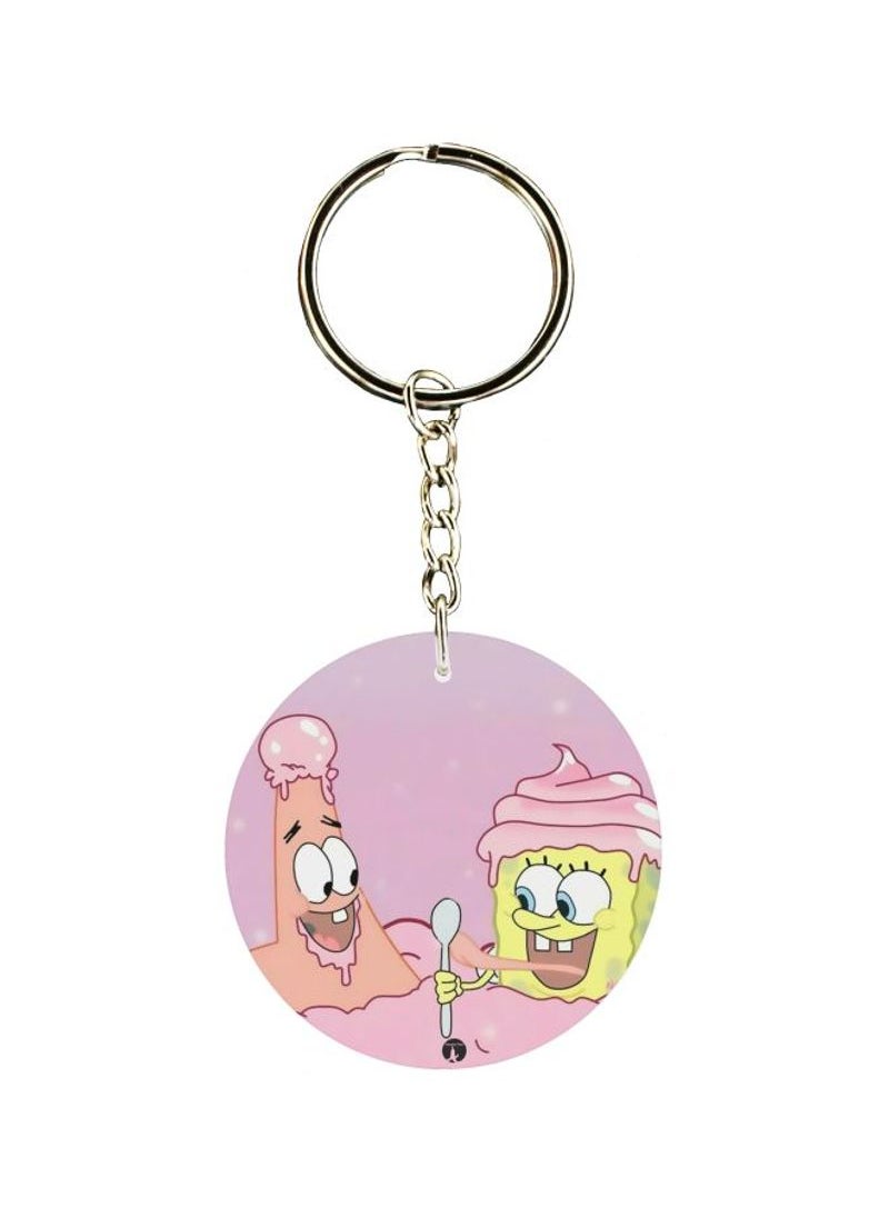 RKN Patrick Star Printed Keychain 