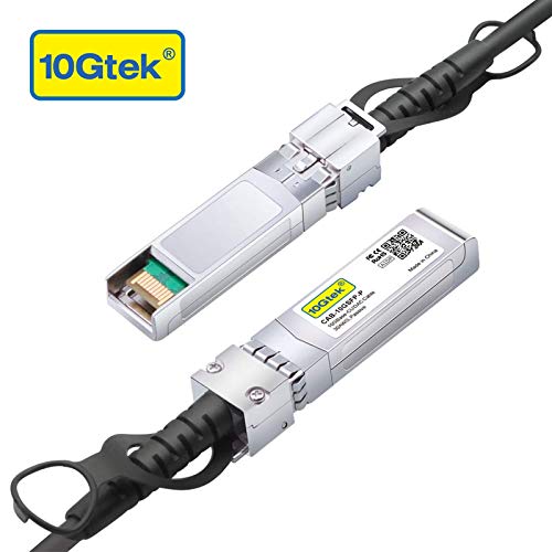 10Gtek 10G SFP+ DAC Cable - 10GBASE-CU Passive Direct Attach Copper Twinax SFP Cable for Cisco SFP-H10GB-CU0.25M, Meraki MA-CBL-TA-0.25M, Fortinet, Ubiquiti UniFi, 0.25-Meter(0.82ft) - Image 2
