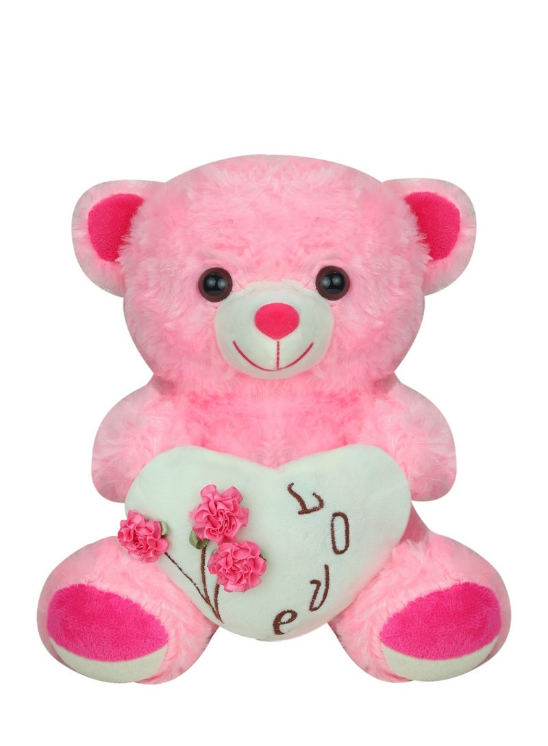 Magnolia Love teddy bear with a flower in a unique design, size 25 cm - Image 1