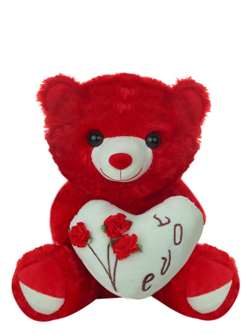 Magnolia Love teddy bear with a flower in a unique design, size 25 cm - Image 2