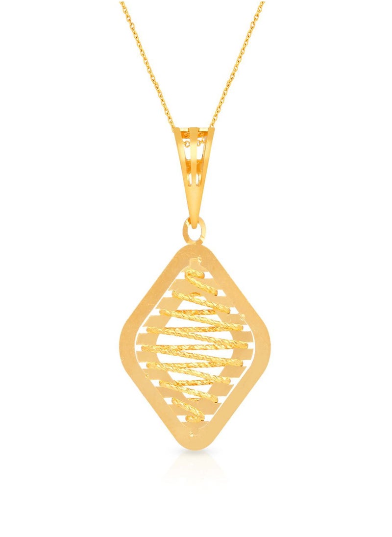 Malabar Gold and Diamonds - 22 Carat 916 Purity Yellow Gold Pendant PD1435465Y For Women - Image 1