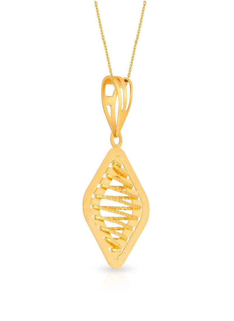 Malabar Gold and Diamonds - 22 Carat 916 Purity Yellow Gold Pendant PD1435465Y For Women - Image 1