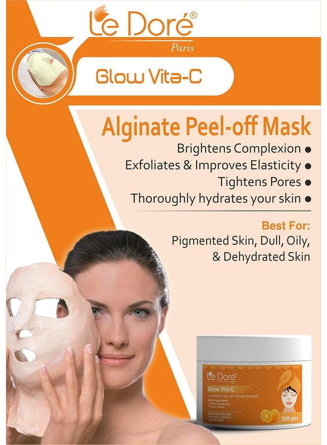 Le Dore Glow Vitac Alginate Peel Off Mask (250 Gms) ; Skin Glow & Hydrating - Image 4