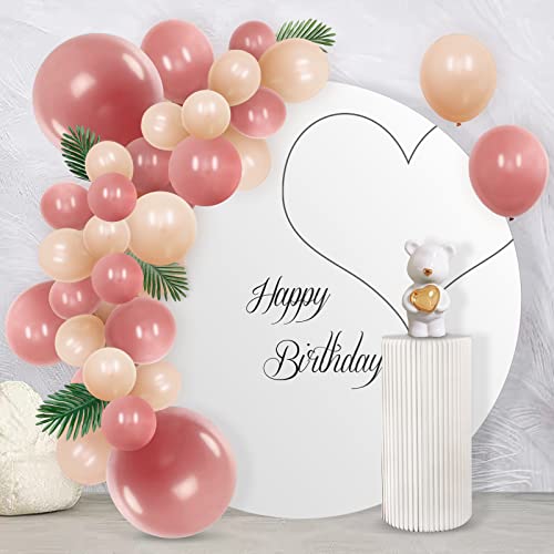 cocodino 36 Inch Dusty Pink Balloons Giant Dusty Rose Latex Balloon Wedding Bridal Shower Boho Baby Shower Decorations 4 Count - Image 4