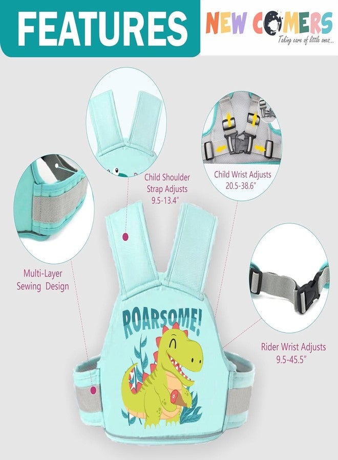 NEW COMERS® Kids Safety Belt for Two Wheeler, Portable Seat Belt for Bike/Motorcycle/Scooty/Scooter Adventures Ride Harness, Adjustable Safety Harness Strap Belt for Baby Boys Girls (2-12Years)-453 - Image 4