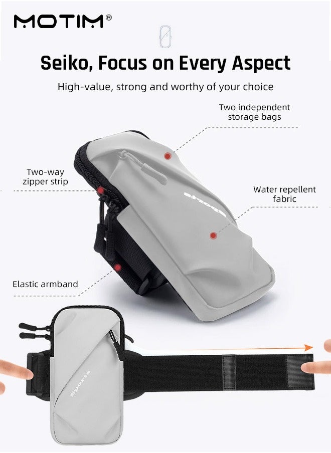Motim Phone Holder Arm Band, Mobile Running Arm Bag, Waterproof Armband, Running Phone Armband for Running, Jogging, Cycling, Hiking, Running Bag for Smartphones up to 7 Inches  - Image 5