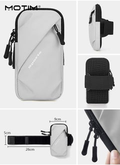 Cell Phone Arm Band Mobile Phone Holder Sports Arm Bag,  Waterproof Phone Arm Case Running Phone Strap Band, Outdoor Running Bag, Travel Wallet Bag for Smartphones up to 7 Inches, Grey - pzsku/Z999064785C2BED34F6C8Z/45/_/1702976617/75099d38-1f50-4c80-bba2-4565b40b440f