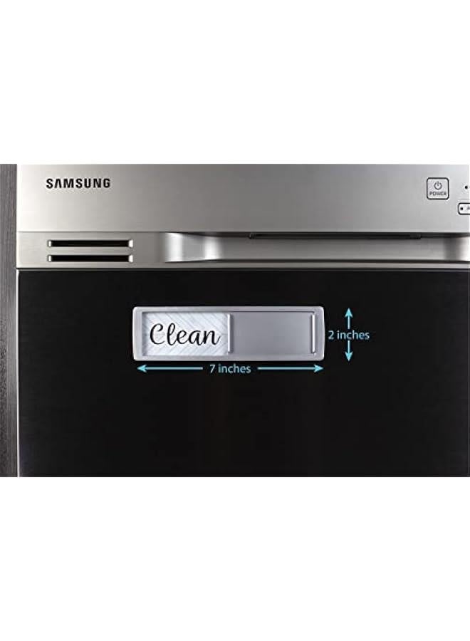 Dishwasher Magnet Clean Dirty Sign, Universal Strong Dirty Clean Dishwasher Magnet Indicator for Kitchen Organization, Slide Rustic Farmhouse Black and White Parquet  - Image 5