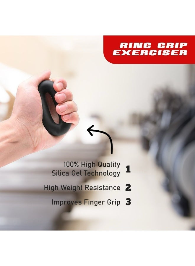 BOLTIX Grip Strength Trainer Kit (6 Pack) - Finger Exerciser, Hand Grip Strengthener, Stress Relief Ball and Forearm Workout Ring - Image 4