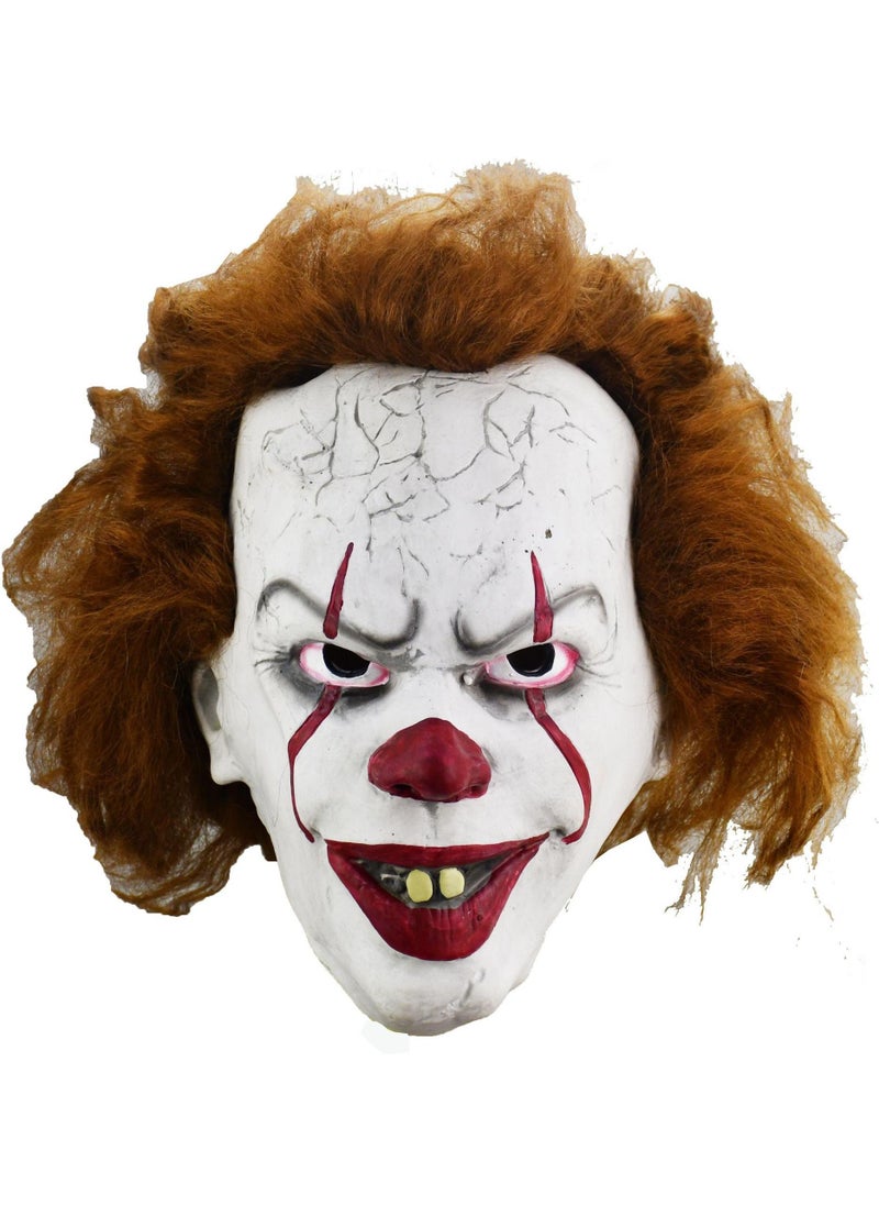 Clown Latex Mask  Costume Crazy Joker Cosplay Killer Clown Mask Cosplay Scary Mask Costume Latex Mask Costume Props Horror Clown 